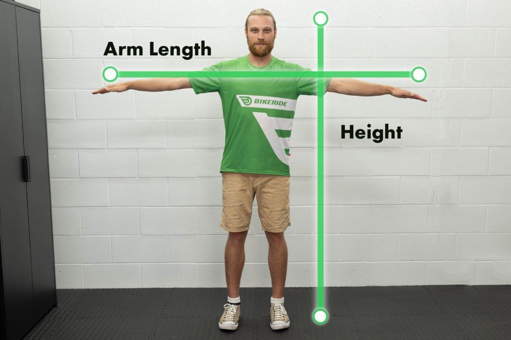 Person arm Length vs Height