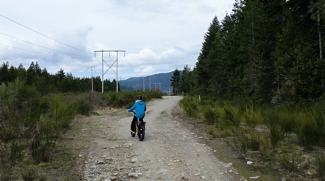 Riding on Gravel Road