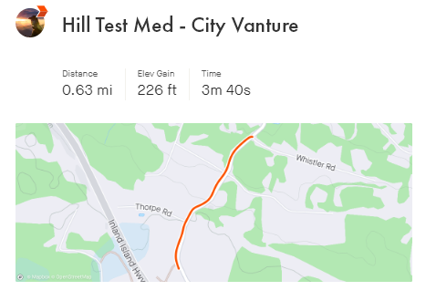 Med Hill Climb Details