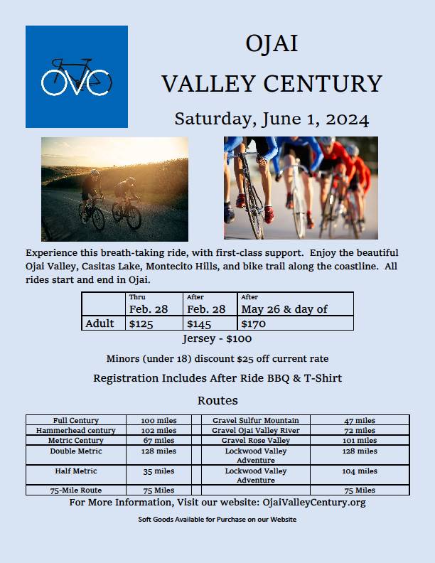 Ojai Valley Century BikeRide