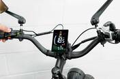 The Thunder Pro's center display, keypad and crowded cockpit