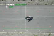 Video: the 20 to 0 mph brake test from above