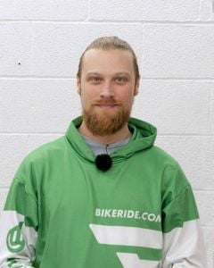 Scott Clough-Carroll, BikeRide's lead e-bike tester